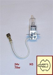 LAMPARA 24V H3 70W NAITE