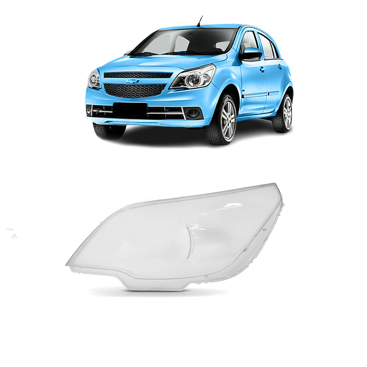 Acrilico Policarbonato Semioptica Izquierdo Chevrolet Agile