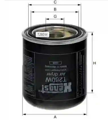 FILTRO SECADOR AIRE APU MB-IV-VOLVO (AD27747)