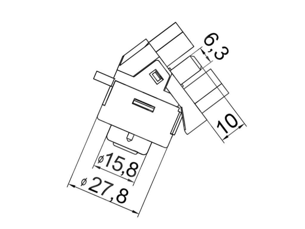 Conector de 4 terminales