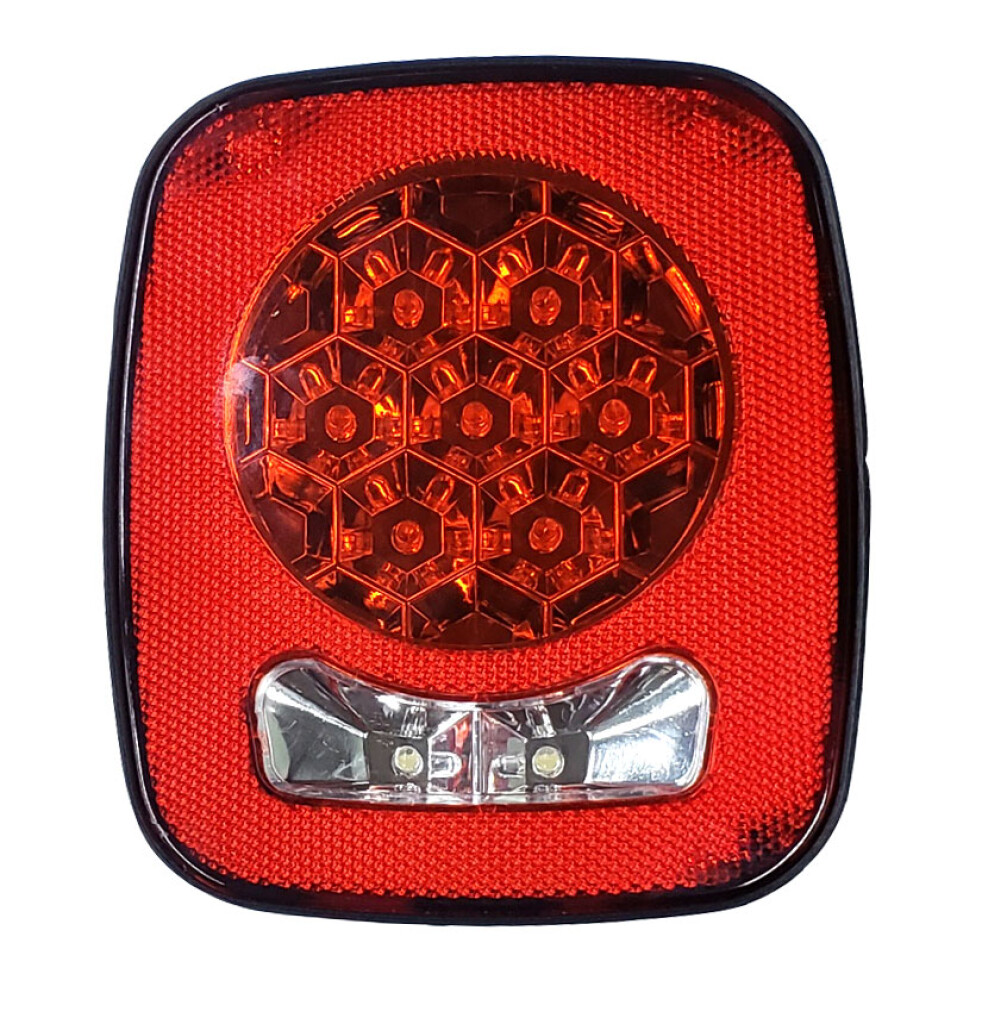 FAROL - TRAS JEEP TRAILER LED ROJO BLANCO 145X170MM