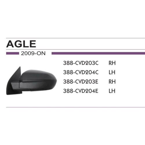 ESPEJO CHEVROLET IZQ. AGILE 2009...2015 MONTANA 2011...2020 C/CONTROL MANUAL  TYC  G2904751