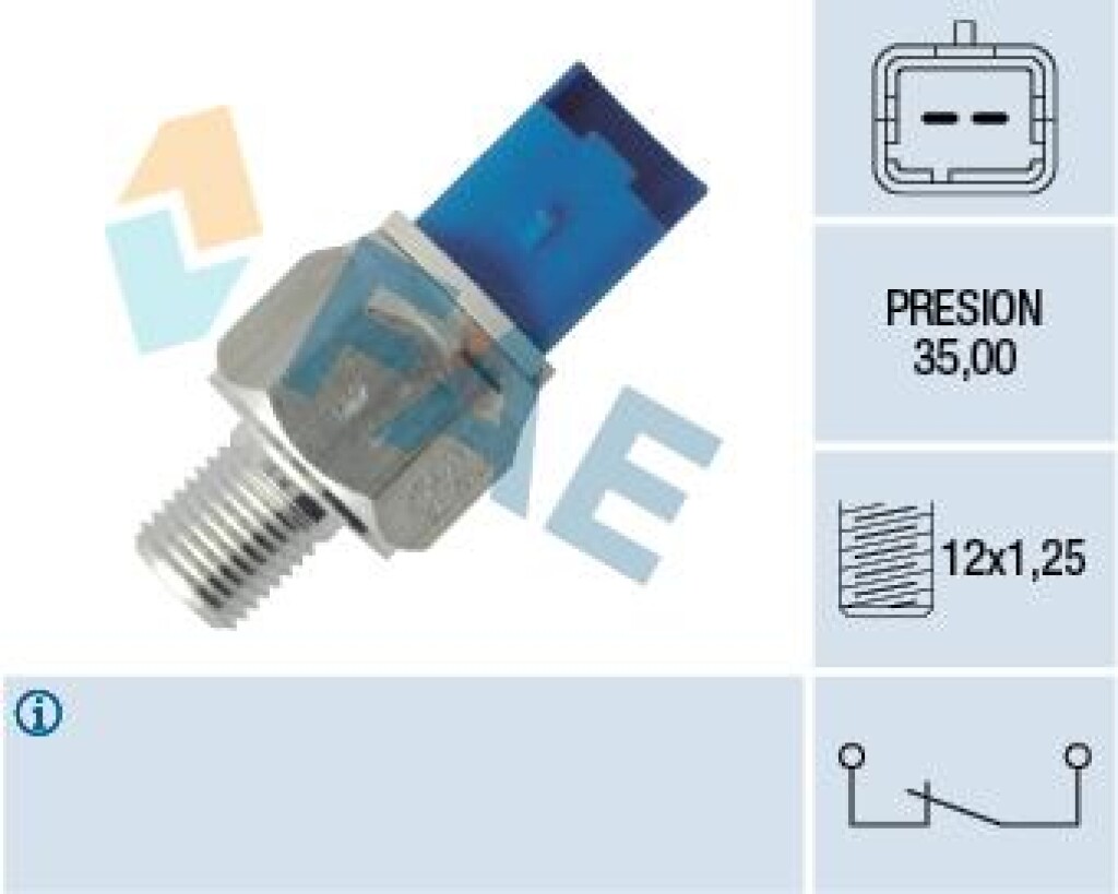 BULBO INTERRUPTOR CITROEN - PEUGEOT BOMBA HIDRAULICA BLANCO 35 BAR XSARA/206/306 3RHO