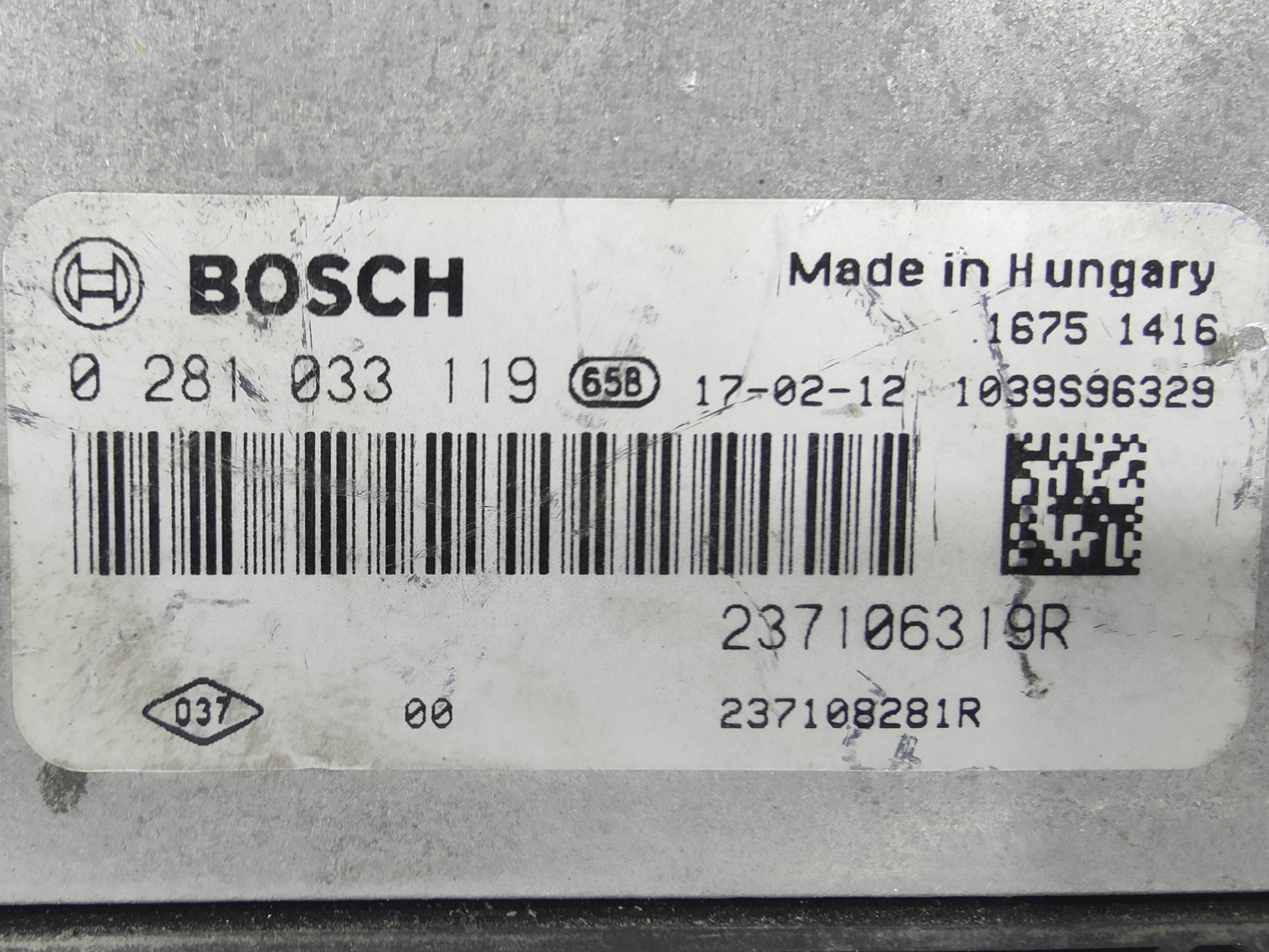 ECU de motor Renault CLIO IV 1.5 dCi FAP , Ref: 8116-K3B2