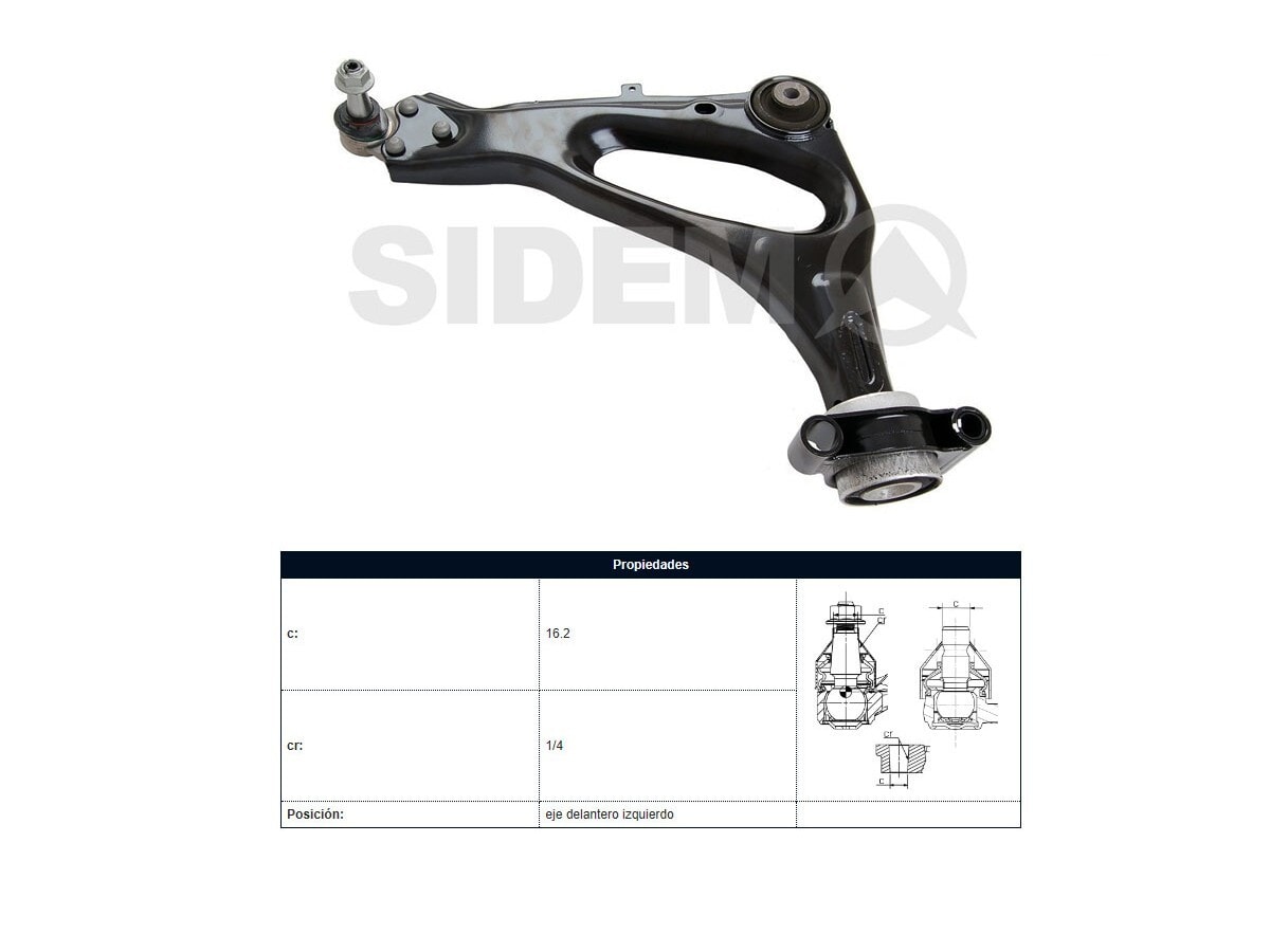 Parilla De Susp Del Mercedes Benz Vito 111Cdi (W447) 18-25 Izq