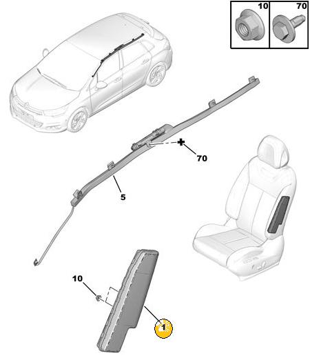 Módulo de airbag de asiento