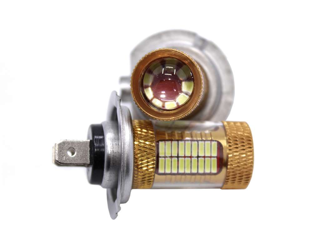 Juego de lámparas LED H7 12V con lupa