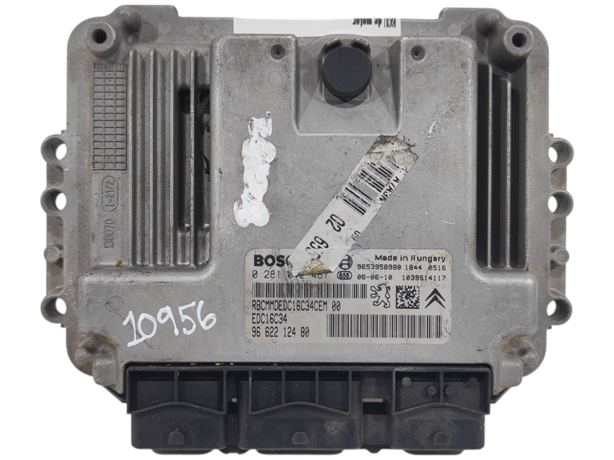 ECU de motor Peugeot 207 1.6 HDI 2006, Ref: 10956-K3B9