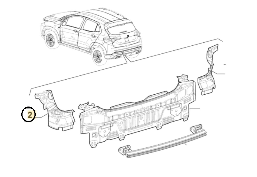 ALOJAMIENTO FARO TRASERO IZQUIERDO FIAT ARGO 2021 [ORIGINAL FIAT]