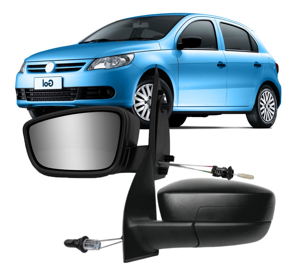 Espejo Izquierdo Control Manual Volkswagen Gol G5 2009  2013
