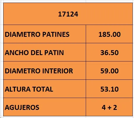 CAMPANA FRENO (185.50mm) TRA FIAT