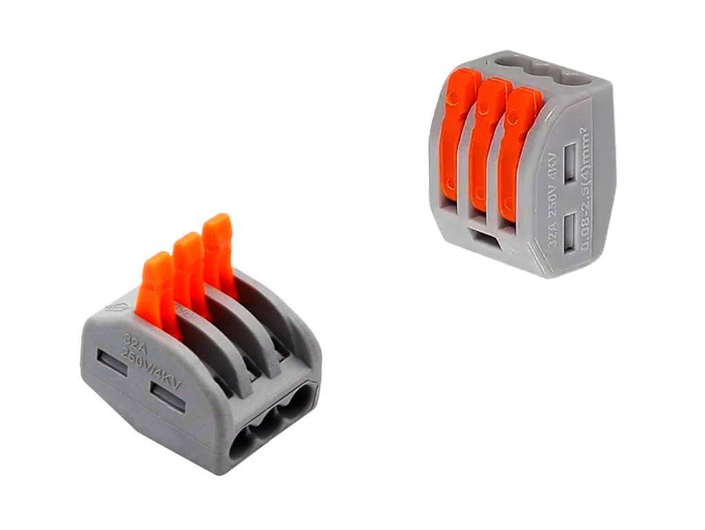 Conector rápido de palanca para cables eléctricos
