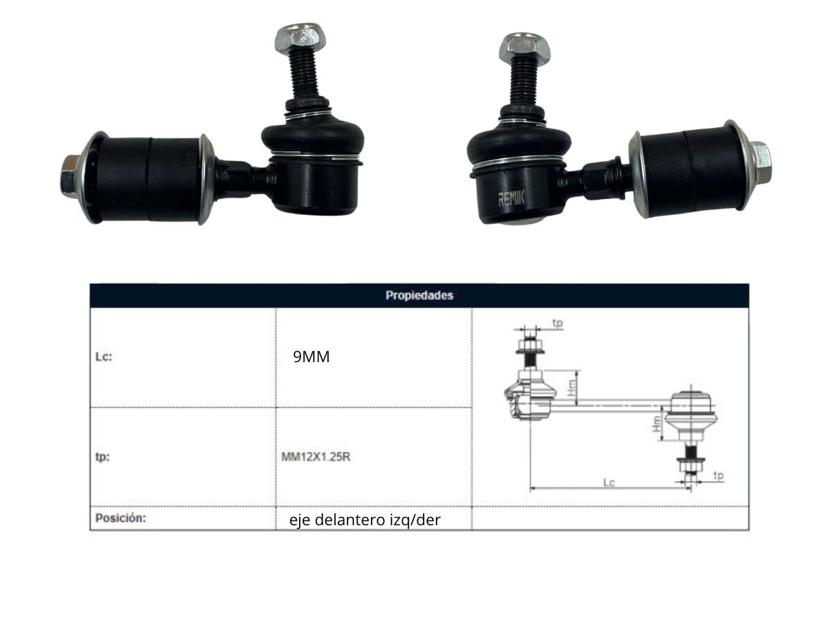 Bieleta Nissan Sentra B14/Sentra B15/Sentra B13 82-17 Der/Izq