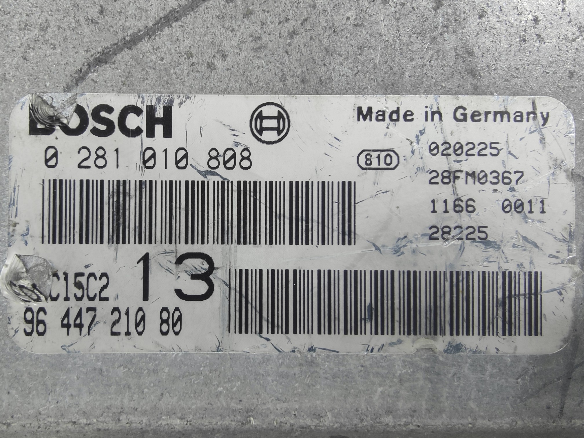 ECU de motor Citroen C5 2.0 HDI 110CV (RHZ) 2002, Ref: 8188-K3B8