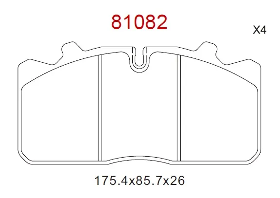 PASTILLAS D/T MB PERROT – 175 3 x 85 8 x 25 2
