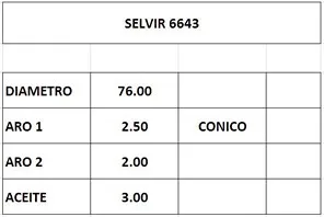 AROS 76.0mm FIAT 147-UNO 1.3 D STD CTI