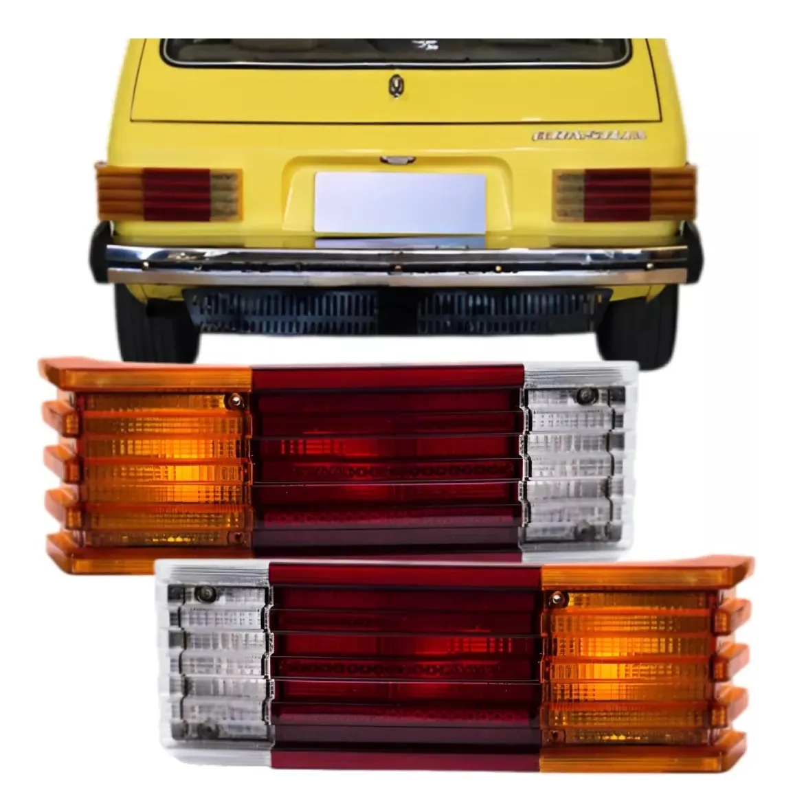 Par de faroles traseros Volkswagen Brasilia Tricolor