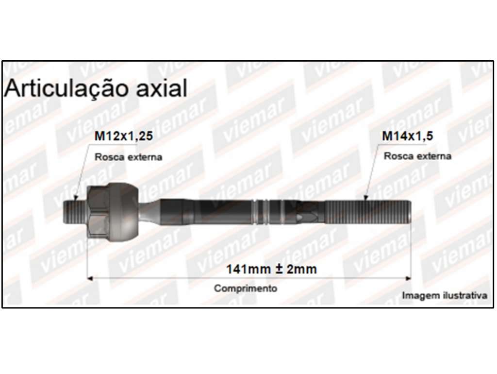 PUNTERO CREMALLERA HO ACCORD 93 141MM 12/14M