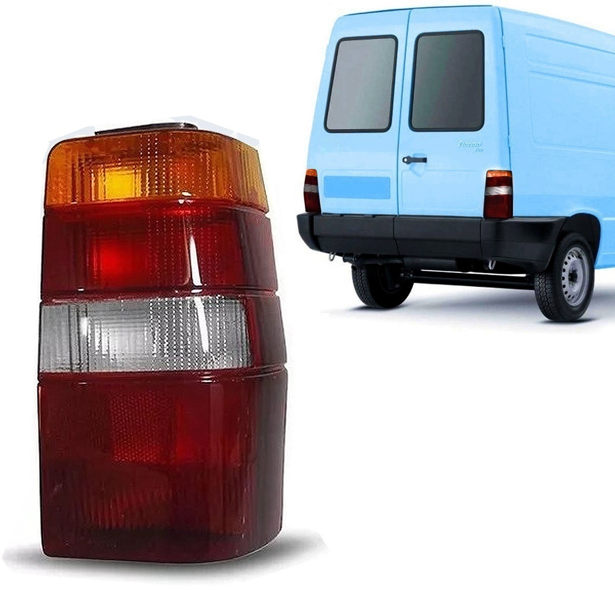 Faro Trasero Fiat Fiorino Ambar Derecho