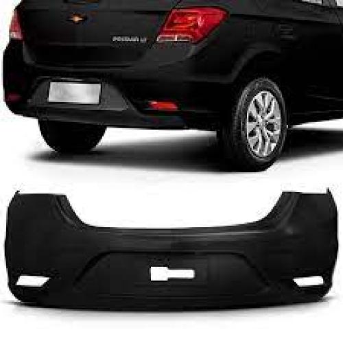 PARAGOLPE TRAS. CHEVROLET PRISMA G2 2017...2019 NEGRO CON OJO GATO 36602000103001-DTS1768I-