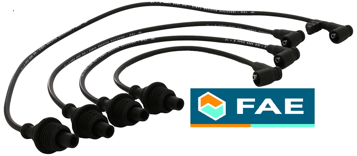 CABLES BUJIAS JUEGO CITROEN PEUGEOT XU5 XU7 DESDE AÑO 1995 EN ADELANTE INYECCION 4 CABLES [FAE]