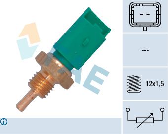 SENSOR TEMP CIT-PEU-REN BER,C3,XSA,NEM / 206,207,207,307 F/VERDE 2TER