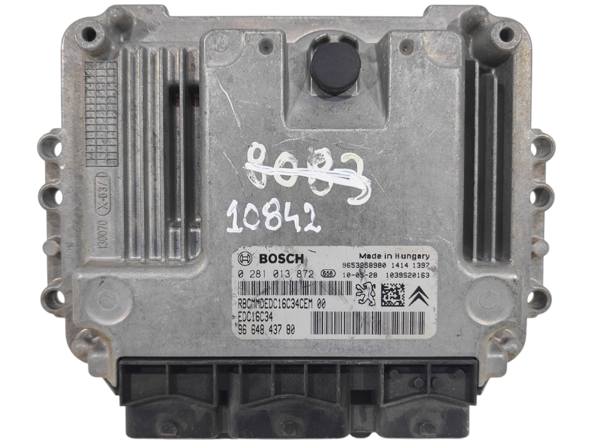 ECU de motor Peugeot Citroen 1.6 HDI 2010, Ref: 10842-K3A6