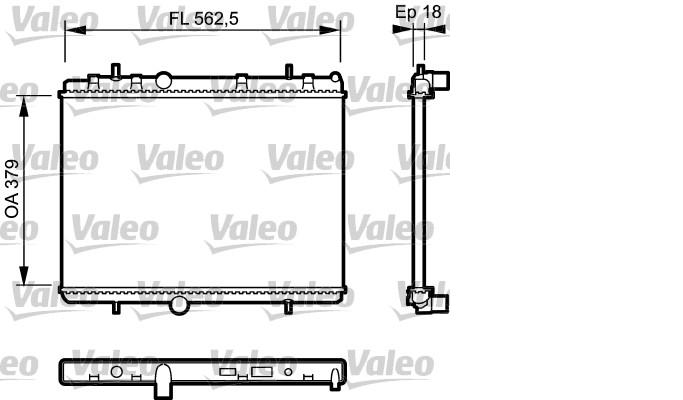 RADIADOR AGUA MOTOR PEUGEOT 307 308 3008 VALEO [VALEO]
