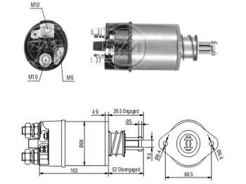 SOLENOIDE LUCAS PERKINS GRANDE 24V. DEUTZ