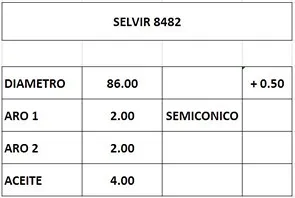 AROS 86.0mm TOYOTA 2.0D 0.50 (4mm) (J)