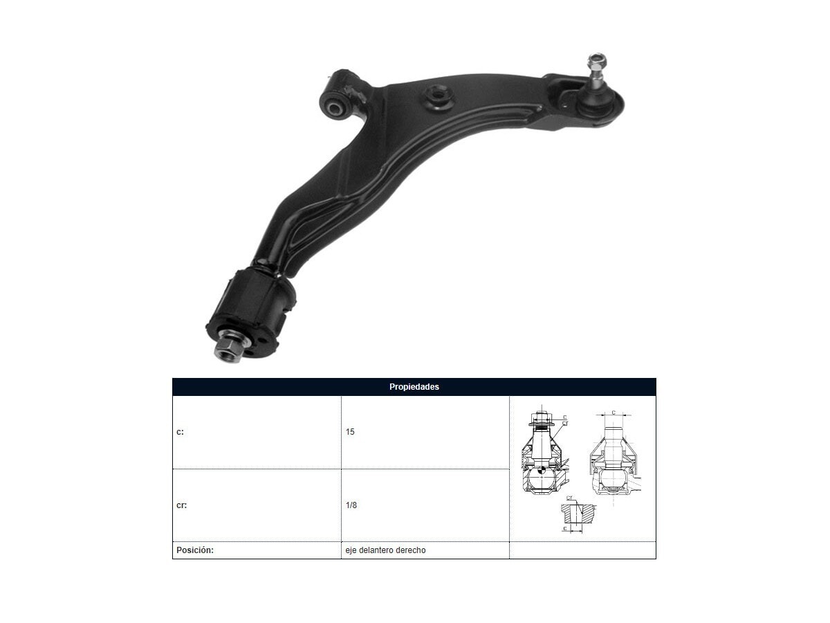 Parilla De Suspension Del Hyundai Accent, Jac J3 A137 94-25 Der