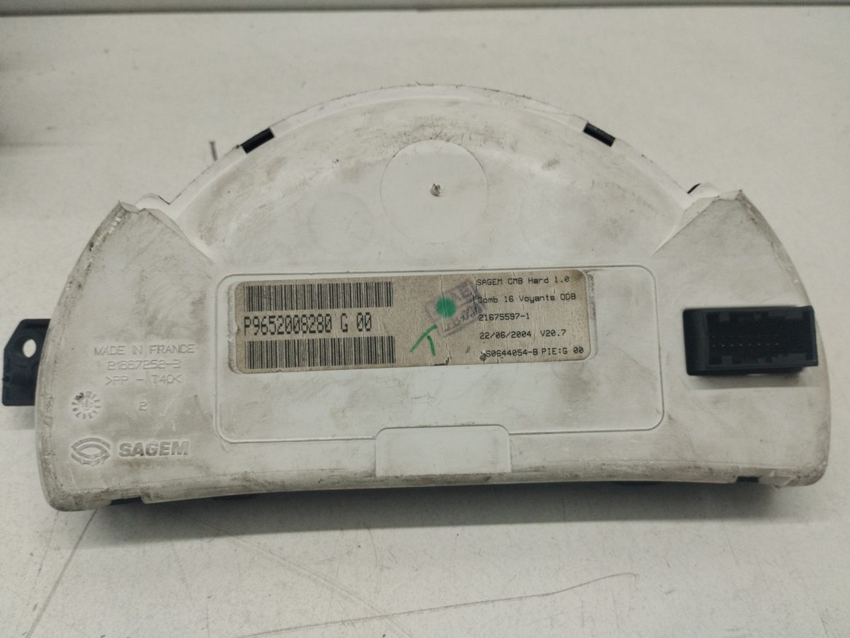 Tablero de Instrumentos Citroën C3 1995-2010 1.1 X 1.1L 44kW P9652098280G00