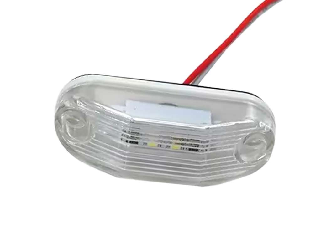 FARO LATERAL UNIV. LED 12/24V. CRISTAL C/CABLE