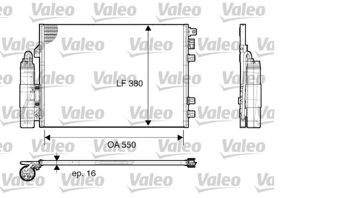 CONDENSADOR AIRE ACONDICIONADO RENAULT KANGOO VALEO [VALEO]