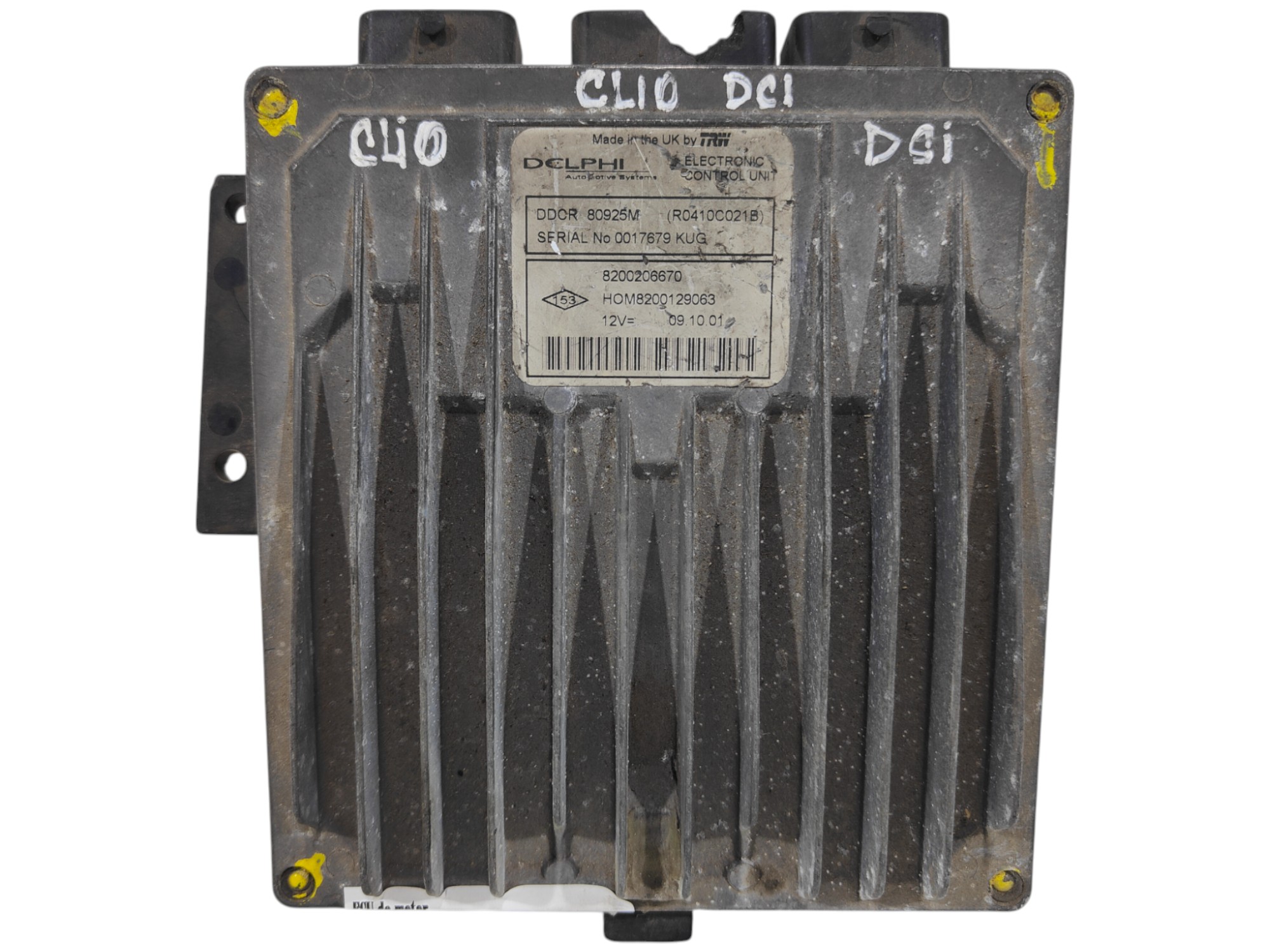 ECU de motor Renault CLIO 1.5 DCI, Ref: 4777-K3B3