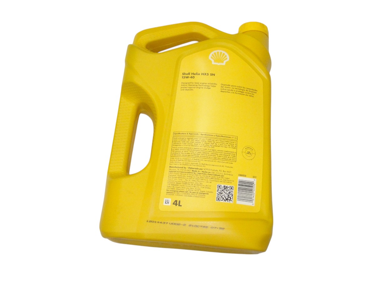 ACEITE MOTOR DIESEL 15W40*SHELL GALON 4 LITROS