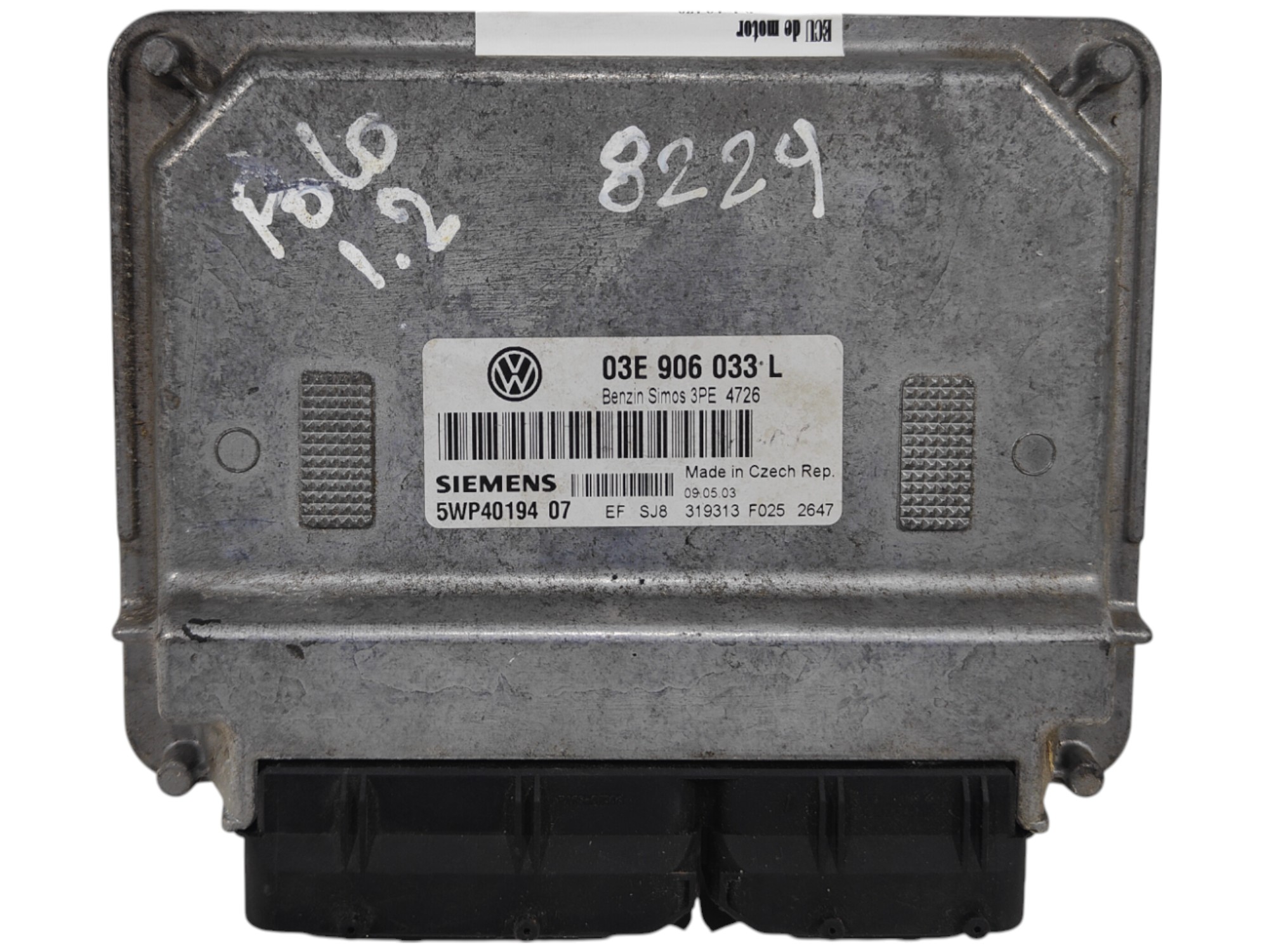 ECU de motor Volkswagen Polo 1.2 AZQ , Ref: 8229-K3B6