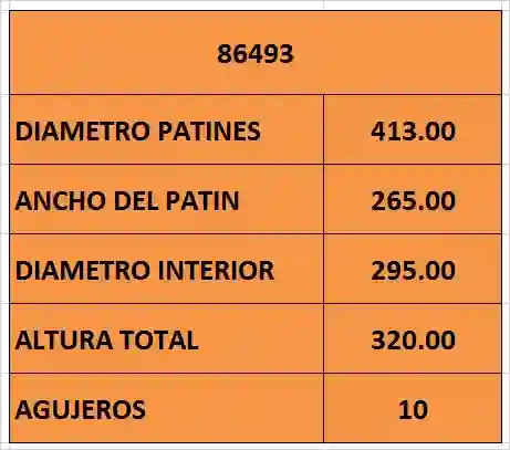 Campana de freno trasera para camión