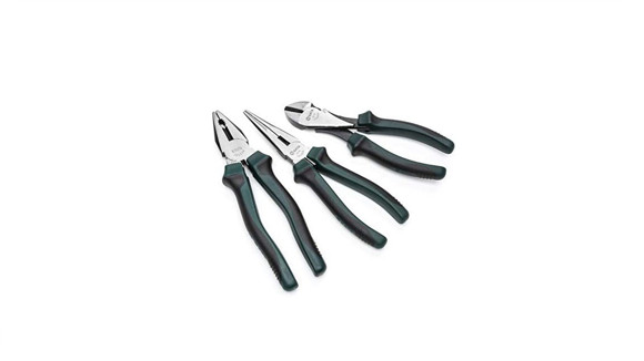 JUEGO DE 3 PINZAS AISLACION MANGO ERGONOMICO