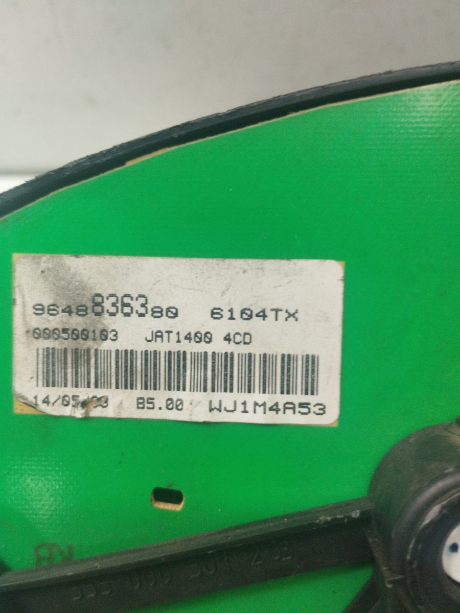 Tablero de Instrumentos Citroën Berlingo 2002-2011 1.6 16V HDi 1.6L 55kW 9648836380