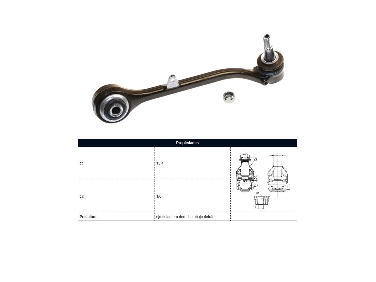 Brazo De Suspension Del BMW X3 (E83)/X3 Diesel (E83) 03-09 Der