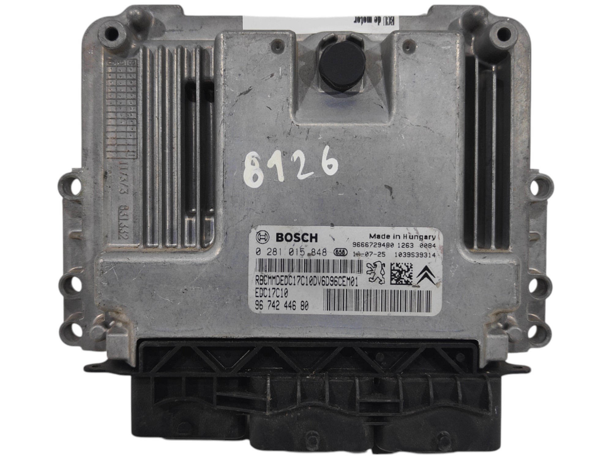 ECU de motor Peugeot Citroen 1.6 HDI , Ref: 8126-K3B1
