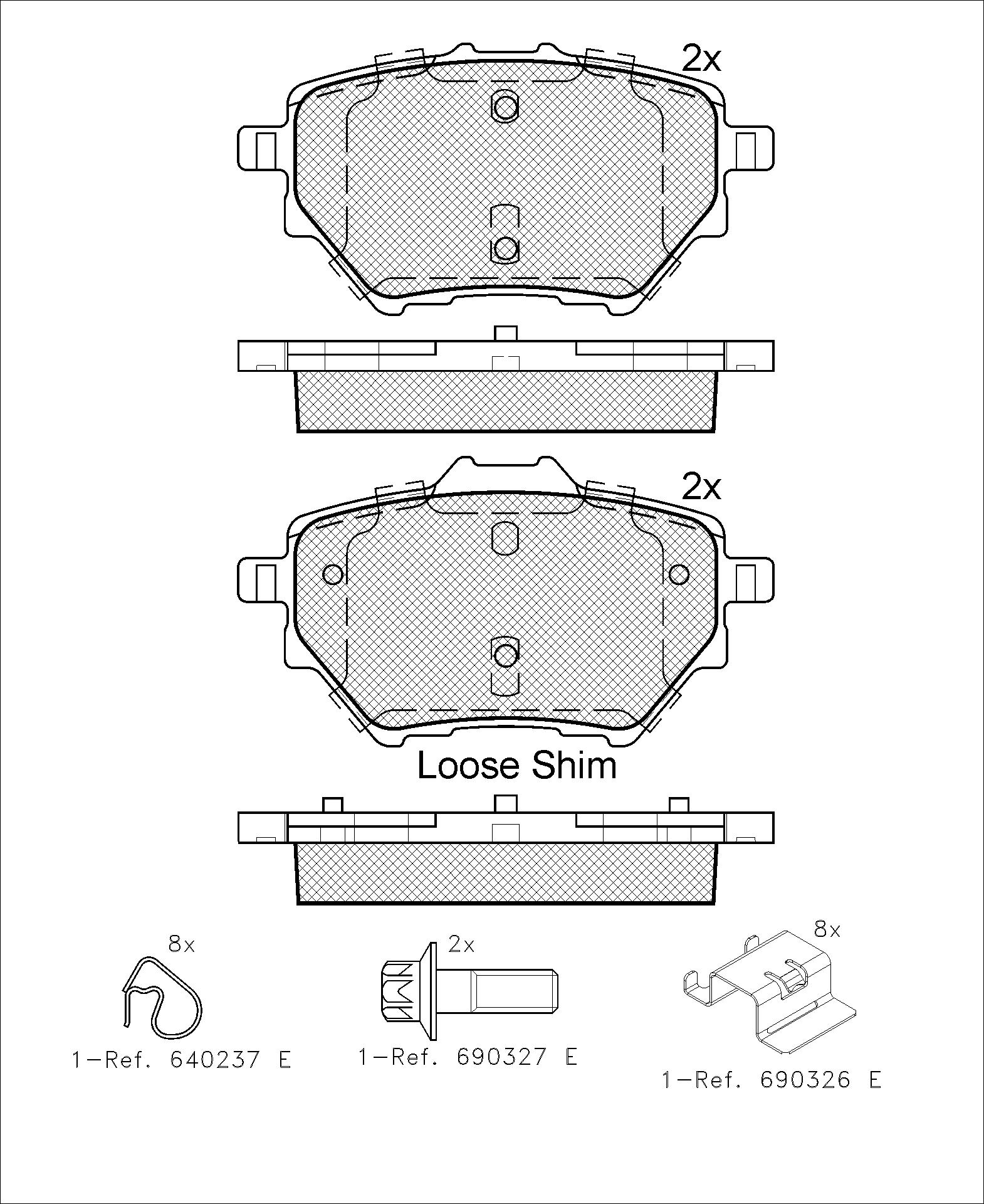 PASTILLAS FRENO TRASERAS PEUGEOT CITROEN PARTNER BERLINGO 2008 308 K9 C4 PICASSO 2016 EUROPEAS [ICER]