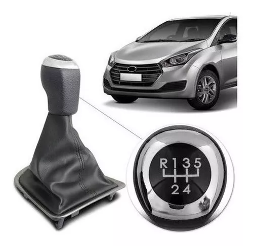 Pomo de la palanca de cambios Bola + Maletero Negro Hyundai HB20 2014