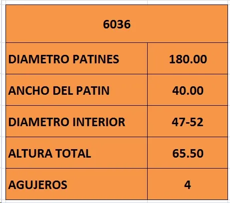 Campana de freno trasera