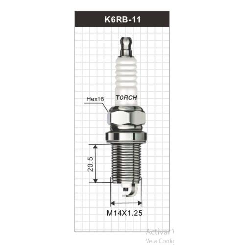 BUJIA TORCH EQUIVALENTE NGK ZFR6F ZFR6K11 FR7LCX HONDA FIT ACCORD CRV HAIMA FIAT 1.616V E-TORQ