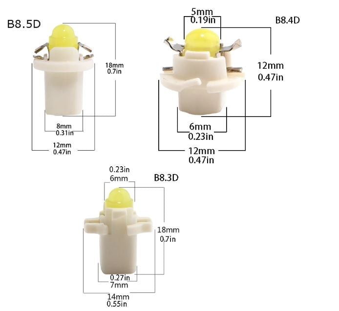 Lámpara de tablero LED T5 B8.5D