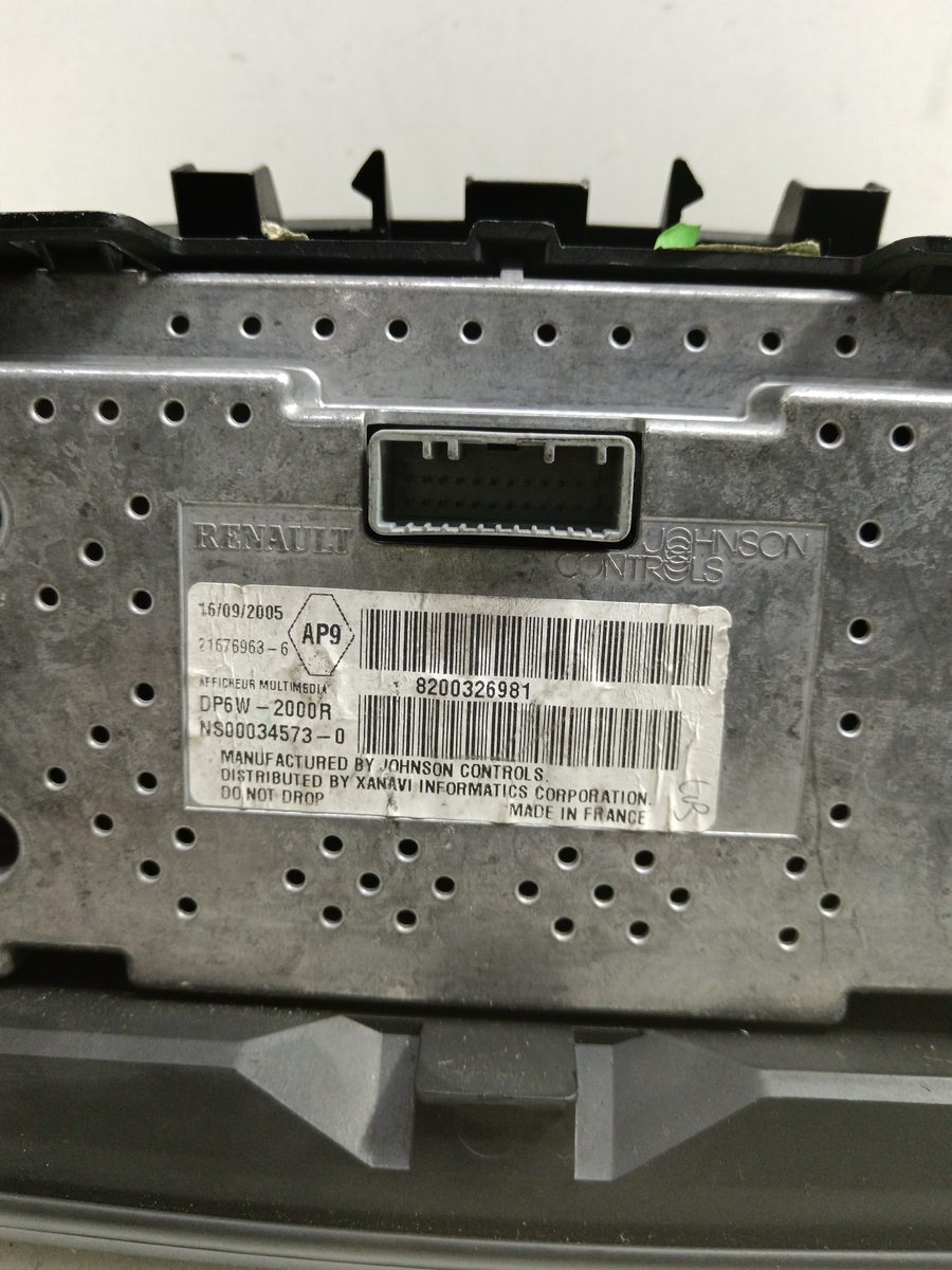 Pantalla Multifuncion Renault Laguna II (BG0) 2001-2007 1.9 dCi Diesel 8200326981