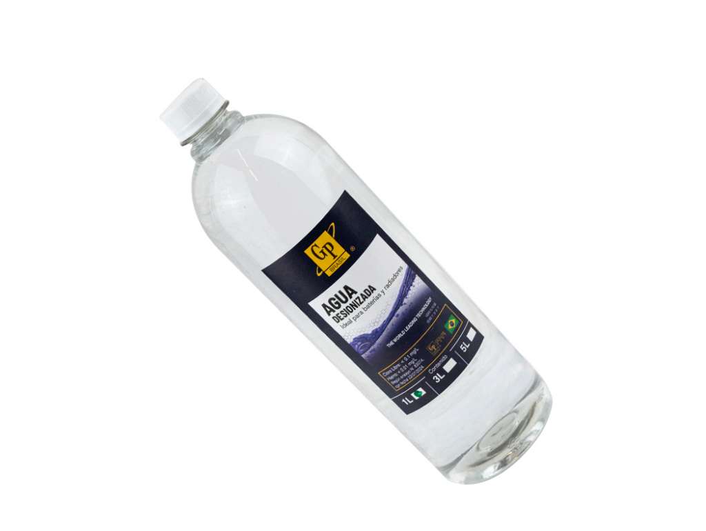 Agua desionizada para baterías y radiadores