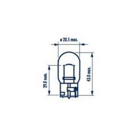 LAMPARA NARVA 17632 12V 21W C/IMPRESO JAPONES W3X16D T20